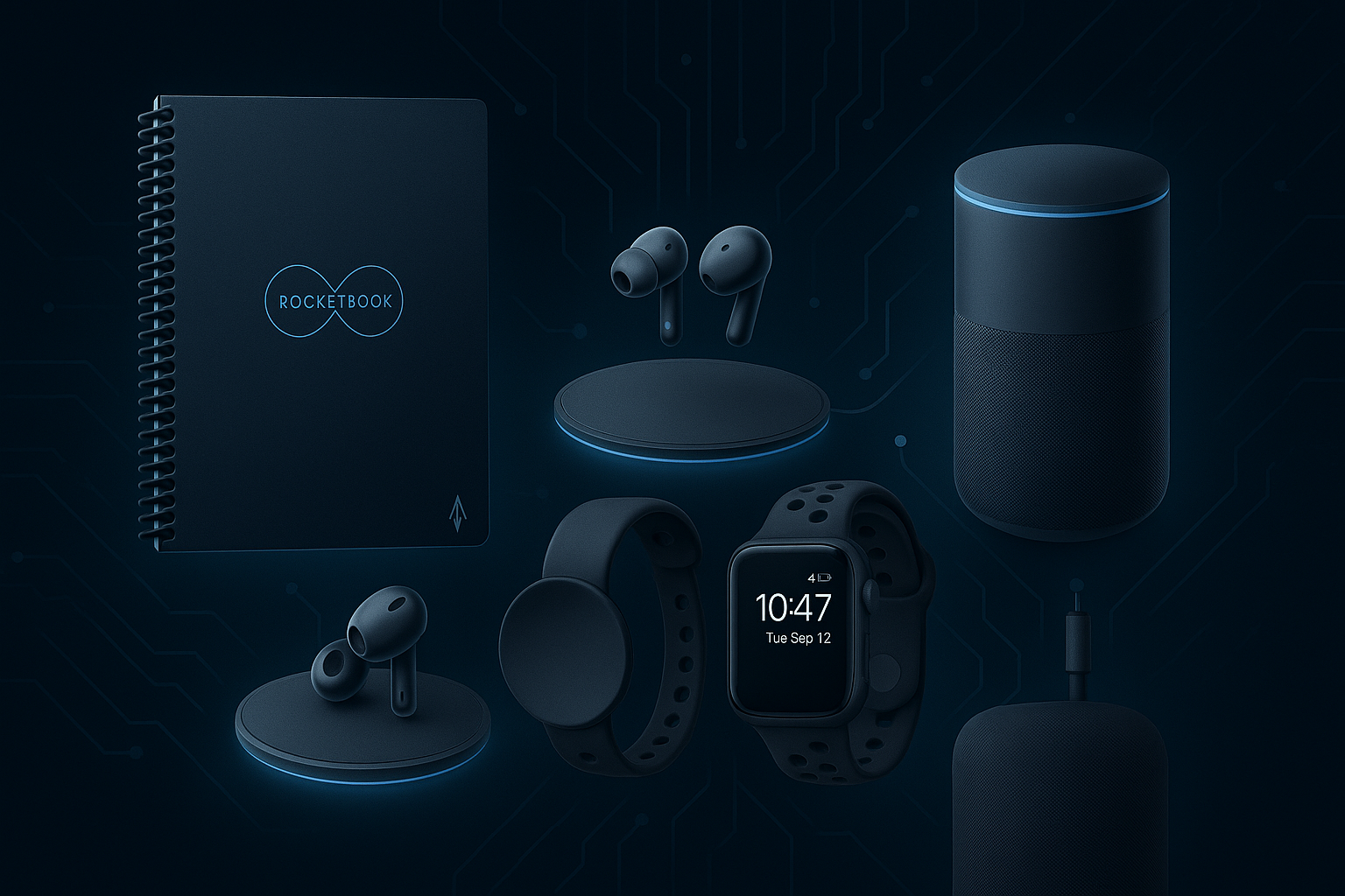 Collage of the best tech gadgets to buy in 2025